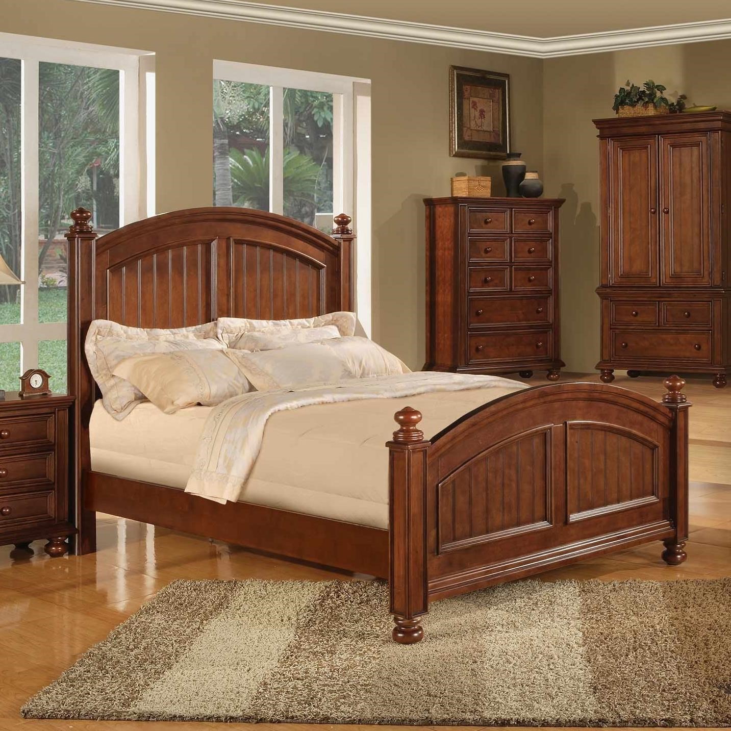 Winners Only Cape Cod BG1001QN2 Transitional Panel Queen Bed with Bun